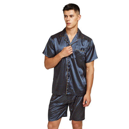 Tony&Candice Satin Silk Pajamas Shorts for Men