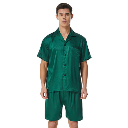 Tony&Candice Satin Silk Pajamas Shorts for Men